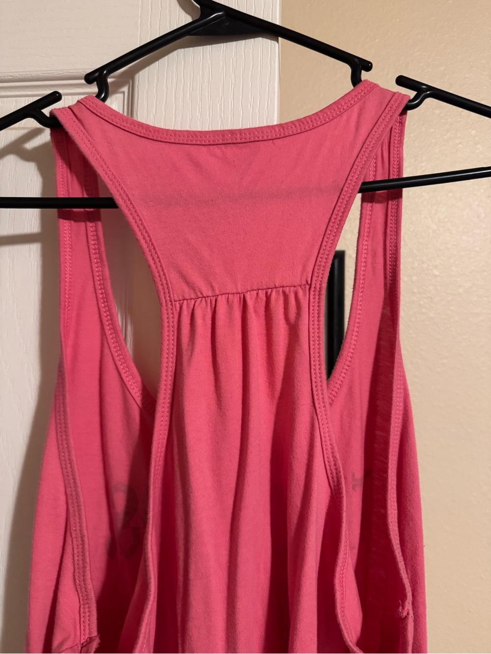 Women's Pink Graphic Racerback Tank Top - Tattoos, Beards and Motorcycles - Picture 4 of 4